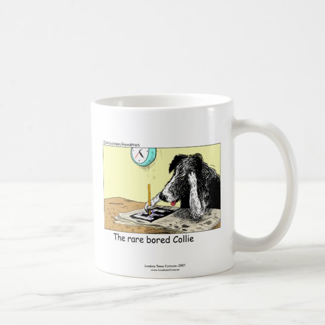 Funny Gräns Collie Coffee Mugg (Höger)