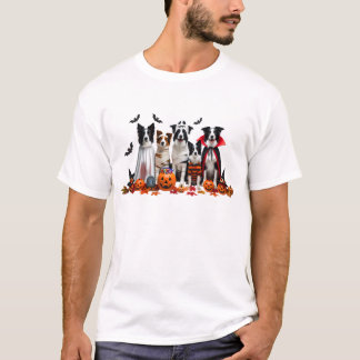 Funny Gräns Collie Halloween Hund älskare T Shirt