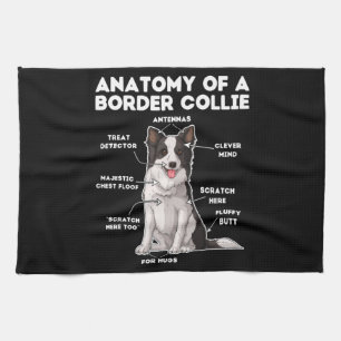 Funny Gräns Collie Kökshandduk