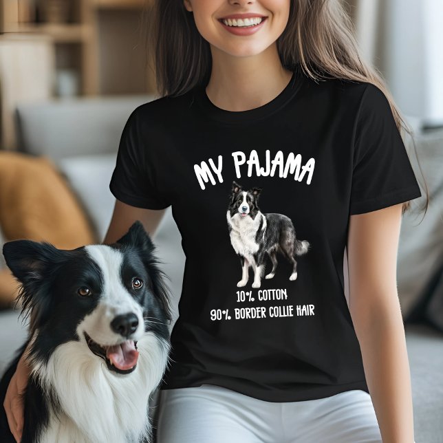Funny Gräns Collie Pajama T Shirt (Skapare uppladdad)