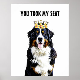 Funny Gräns Collie Toilet Wall Art Poster