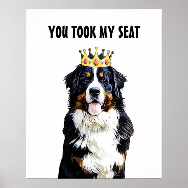 Funny Gräns Collie Toilet Wall Art Poster (Framsidan)