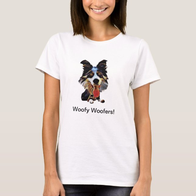 Funny Gräns Collie Women's T-Shirt (Framsida)