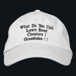 Funny Gräsmatta Bowl Cheaters, broiderad Hat Broderad Keps<br><div class="desc">Bild är en rolig,  broderad gräsmatta-skål.</div>