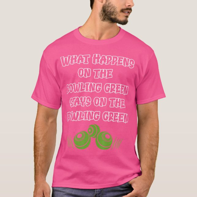 Funny Gräsmatta Bowls Bowls Bowling T Shirt (Framsida)