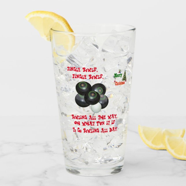 Funny Gräsmatta Bowls Jingle Bowls jul Glaskopp (Framsida Ice)