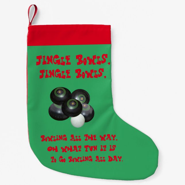 Funny Gräsmatta Bowls-jul Liten Julstrumpa (Framsidan)