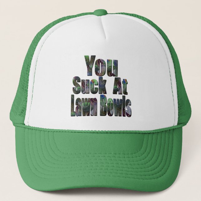 Funny Gräsmatta Bowls Loser Design Keps (Framsida)