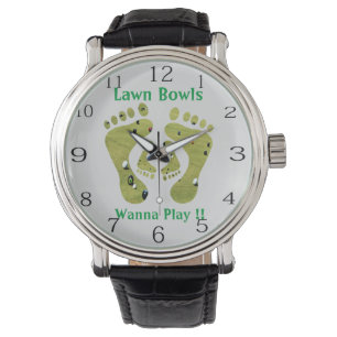 Funny Gräsmatta Bowls Wanna Play Design Armbandsur