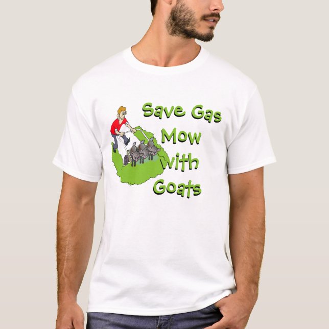 Funny Gräsmatta Mower - getter Tee Shirt (Framsida)