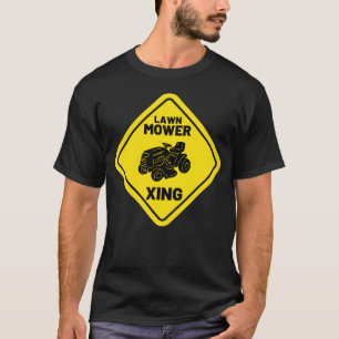 Funny Gräsmatta Mower Xing Moring Retro Yard Work T Shirt