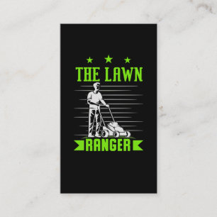 Funny Gräsmatta Mows Humor Landscaper Janitor Visitkort