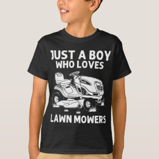 Funny Gräsmatta Mwing Gift Boys Gräsmatta Mower Fa T Shirt