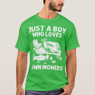 Funny Gräsmatta Mwing Gift Boys Kids Gräsmatta Mow T Shirt