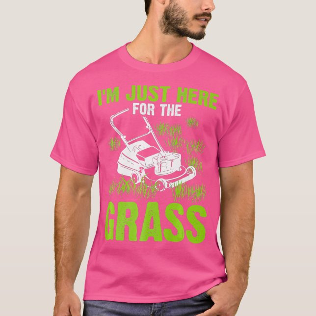 Funny Gräsmatta Mwing Gift För manar Landscaping T Shirt (Framsida)