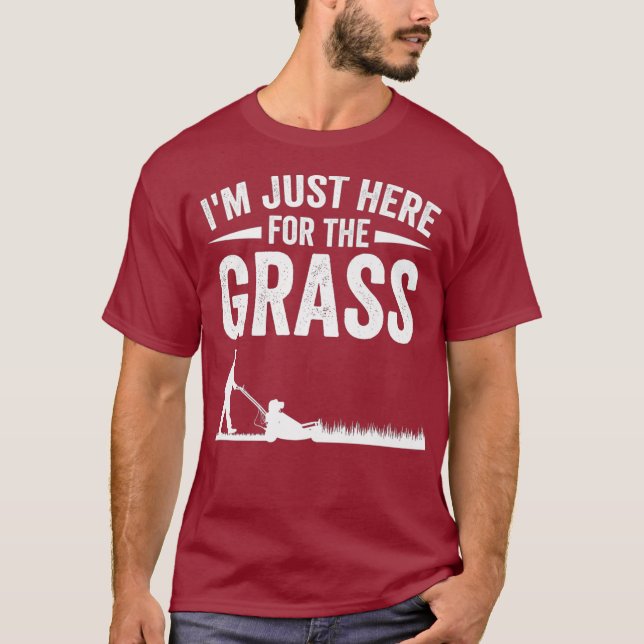 Funny Gräsmatta Mwing Gift För manar Landscaping T Shirt (Framsida)