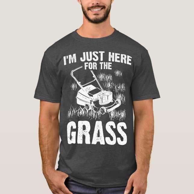 Funny Gräsmatta Mwing Gift För manar Landscaping T Shirt (Framsida)