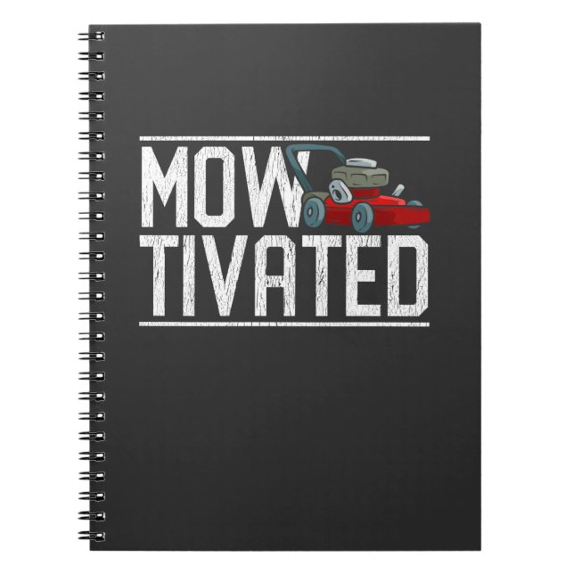 Funny Gräsmatta Mwing Gift Gräsmatta Mower Grass C Anteckningsbok (Framsidan)
