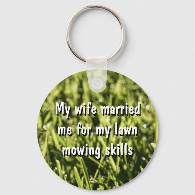 Funny Gräsmatta Mwing Nyckelrings Nyckelring (Framsida)
