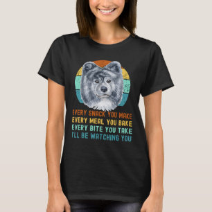 Funny Grått Akita Inu eller Kuma Inu Hund Varje Sn T Shirt
