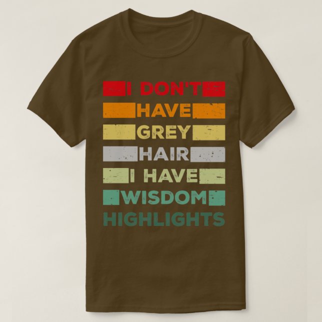 Funny Grått Hair Älskare Gamla manar och gamla kvi T Shirt (Design framsida)