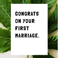 Funny Grattis Bröllop-kort