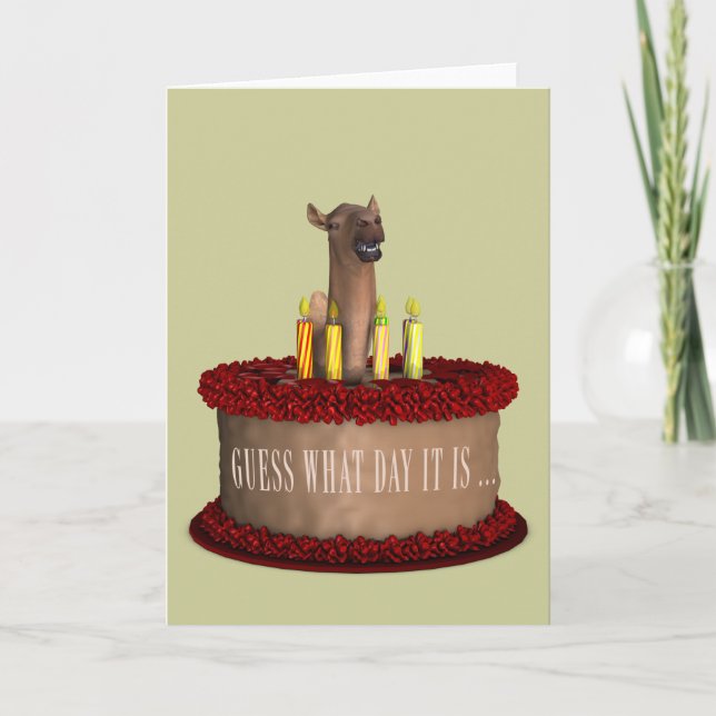 Funny Grattis på födelsedagen Camel Kort (Framsida)
