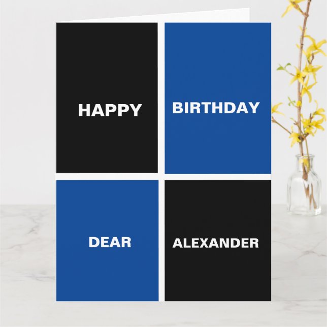 Funny Grattis på födelsedagen Kort (Gul blomma)