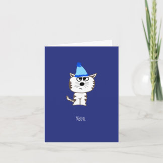 Funny grattis på födelsedagen-kort från kattunge k kort