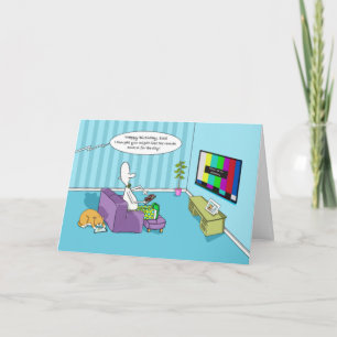 Funny Grattis på födelsedagen Pappa med fjärrkontr Kort