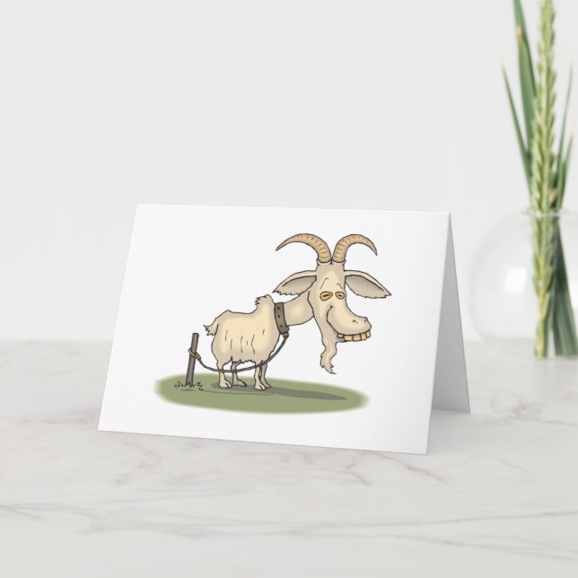Funny Grattis på födelsedagen You Old Goat Kort (Framsida)