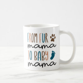 Funny Gravid Meddelande om Päls Mamma Kaffemugg