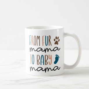 Funny Gravid Meddelande om Päls Mamma Kaffemugg