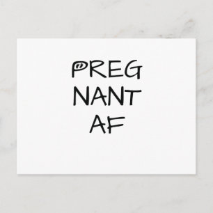 Funny Gravid Moderskap Gravida AF Kvinnor i Meddelande Vykort
