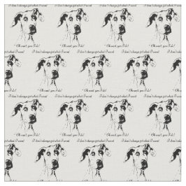 Funny Great dane har förstört Dog Humor-citat Tyg