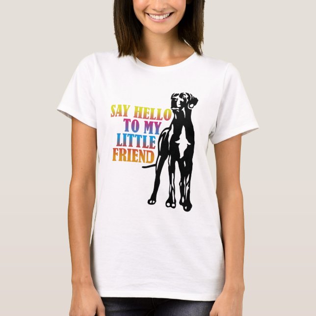 Funny Great dane Salute T-shirt (Framsida)
