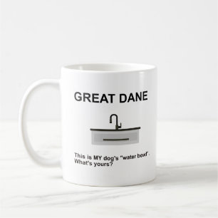 Funny Great dane Vatten Bowl Truth Kaffemugg