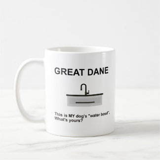Funny Great dane Vatten Bowl Truth Kaffemugg