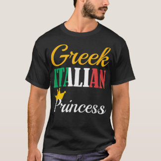 FUNNY GREEK ITALIAN PRINCESS Proud Greece Pride G T Shirt
