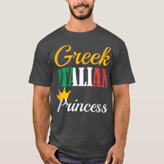 FUNNY GREEK ITALIAN PRINCESSProud Greece Pride Gif T Shirt