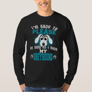 Funny Greyhound Hundägare Tee
