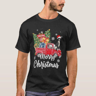 Funny Greyhound Ride Red Lastbil God jul Paj T Shirt
