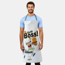 Funny ’Grill Chef’ BBQ Apron