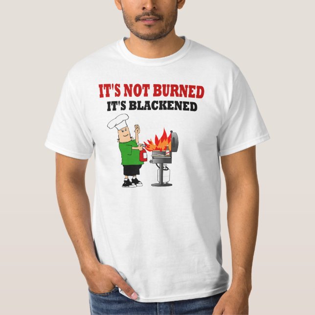 Funny Grill Chef Tee Shirt (Framsida)