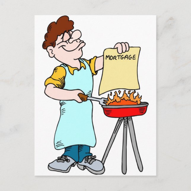 Funny Grill Gifts Vykort (Framsida)