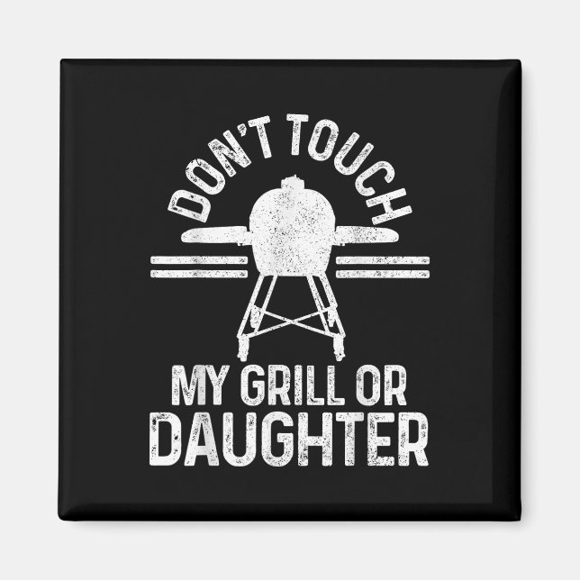 Funny Grillmaster Bbq Grill Chef Gift Magnet (Framsidan)