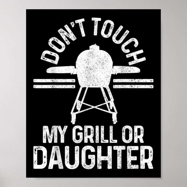 Funny Grillmaster Bbq Grill Chef Gift Poster (Framsidan)