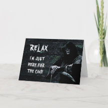 Funny Grim Reaper Birthday Card