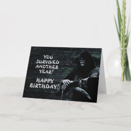 Funny Grim Reaper Birthday Kort