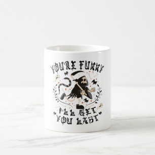 Funny Grim Reaper Skeleton Halloween Costume Kaffemugg
